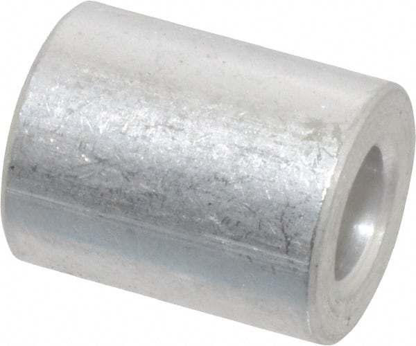 Electro Hardware - #6 Screw 11/32" OAL 0.14" ID x 3/8" OD Round Aluminum Circuit Board Spacers - Apex Tool & Supply