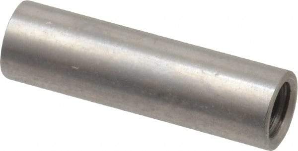Electro Hardware - #10-32, 7/8" OAL, Stainless Steel Round Fully Threaded Female Circuit Board Standoffs - 1" Thread Depth, 7/8" Body Length, Bright Finish - Apex Tool & Supply