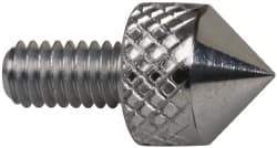 Mitutoyo - M2.5x0.45, 5mm Ball Diam, Carbide 90 ° Conical Contact Point - 5mm Contact Point Length, Use with AGD 1,2,3,4 - Apex Tool & Supply