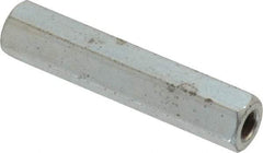 Electro Hardware - #6-32, 1-1/4" OAL, 1/4" Across Flats, Steel Hex Female Circuit Board Standoffs - 1-1/4" Body Length, Zinc-Plated Clear Chromate Finish - Apex Tool & Supply