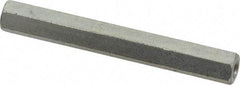 Electro Hardware - #6-32, 2" OAL, 1/4" Across Flats, Steel Hex Female Circuit Board Standoffs - 2" Body Length, Zinc-Plated Clear Chromate Finish - Apex Tool & Supply