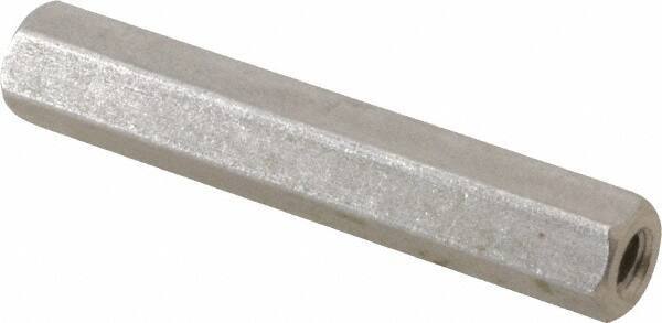Electro Hardware - #6-32, 1-1/2" OAL, 1/4" Across Flats, Stainless Steel Hex Female Circuit Board Standoffs - 1-1/2" Body Length, Bright Finish - Apex Tool & Supply
