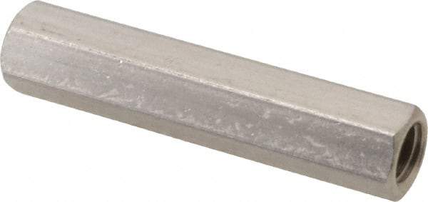 Electro Hardware - #10-32, 1-1/4" OAL, 1/4" Across Flats, Stainless Steel Hex Female Circuit Board Standoffs - 1-1/4" Body Length, Bright Finish - Apex Tool & Supply