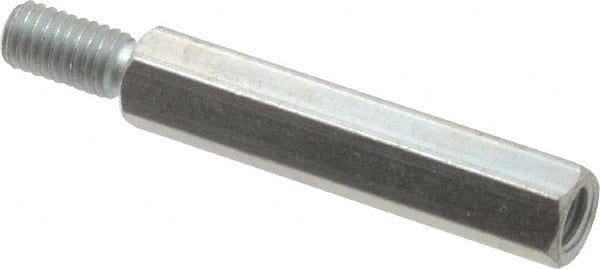 Electro Hardware - 1/4-20, 3" OAL, 1/2" Across Flats, Steel Male/Female Hex Circuit Board Standoff - Apex Tool & Supply
