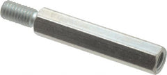 Electro Hardware - #10-32, 1-7/8" OAL, 3/8" Across Flats, Steel Male/Female Hex Circuit Board Standoff - Apex Tool & Supply