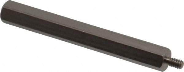 Electro Hardware - #4-40, 2-3/16" OAL, 1/4" Across Flats, Stainless Steel Hex Male/Female Circuit Board Standoffs - 1/4" Thread Depth, 2" Body Length, Bright Finish - Apex Tool & Supply