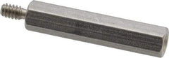 Electro Hardware - #6-32, 1-1/2" OAL, 1/4" Across Flats, Stainless Steel Hex Male/Female Circuit Board Standoffs - 3/8" Thread Depth, 1-1/4" Body Length, Bright Finish - Apex Tool & Supply