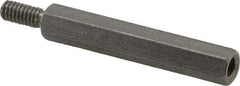 Electro Hardware - #8-32, 1-7/8" OAL, 1/4" Across Flats, Stainless Steel Hex Male/Female Circuit Board Standoffs - 7/16" Thread Depth, 1-1/2" Body Length, Bright Finish - Apex Tool & Supply