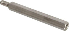 Electro Hardware - #8-32, 2-3/8" OAL, 1/4" Across Flats, Stainless Steel Hex Male/Female Circuit Board Standoffs - 7/16" Thread Depth, 2" Body Length, Bright Finish - Apex Tool & Supply