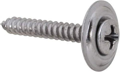 Value Collection - #6 Sems Oval Head Phillips Sheet Metal Screw - Steel, 1" OAL, Grade 2 - Apex Tool & Supply