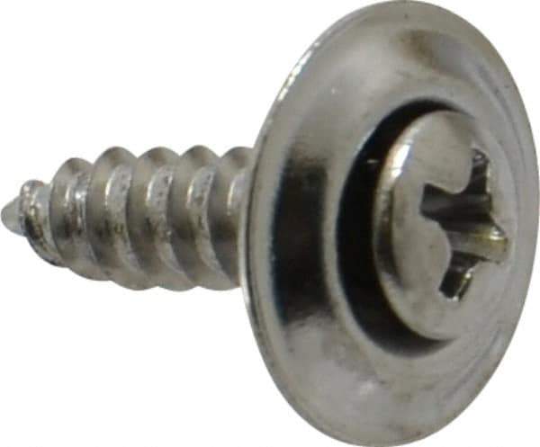 Value Collection - #8 Sems Oval Head Phillips Sheet Metal Screw - Steel, 5/8" OAL, Grade 2 - Apex Tool & Supply