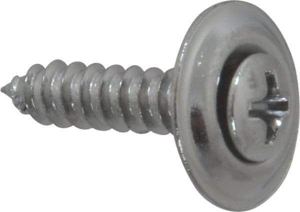 Value Collection - #8 Sems Oval Head Phillips Sheet Metal Screw - Steel, 3/4" OAL, Grade 2 - Apex Tool & Supply