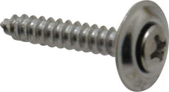 Value Collection - #8 Sems Oval Head Phillips Sheet Metal Screw - Steel, 1" OAL, Grade 2 - Apex Tool & Supply