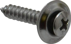Value Collection - #10 Sems Oval Head Phillips Sheet Metal Screw - Steel, 1" OAL, Grade 2 - Apex Tool & Supply