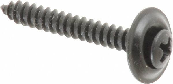 Value Collection - #8 Sems Oval Head Phillips Sheet Metal Screw - Steel, 1-1/4" OAL, Grade 2 - Apex Tool & Supply