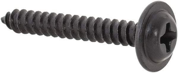 Au-Ve-Co Products - #6 Flat Head Phillips Sheet Metal Screw - Steel, 1" OAL, Grade 2 - Apex Tool & Supply