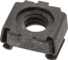 Value Collection - 5/16-18 Screw, 0.023 to 1/16" Thick, Spring Steel Cage Nut - 1/2" Center Edge, Black Phosphate Finish - Apex Tool & Supply
