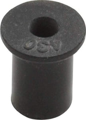 Au-Ve-Co Products - #6-32, 0.452" Diam x 0.062" Thick Flange, Rubber Insulated Rivet Nut - UNC Thread, Neoprene, 7/16" Long x 5/16" Body Diam, 1/2" OAL - Apex Tool & Supply