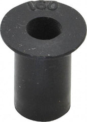 Au-Ve-Co Products - #10-32, 0.562" Diam x 0.04" Thick Flange, Rubber Insulated Rivet Nut - UNF Thread, Neoprene, 5/8" Long x 0.377" Body Diam, 0.665" OAL - Apex Tool & Supply