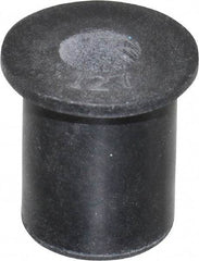Au-Ve-Co Products - M6x1.00, 0.63" Diam x 0.051" Thick Flange, Rubber Insulated Rivet Nut - Metric Coarse Thread, Neoprene, 0.579" Long x 1/2" Body Diam, 0.63" OAL - Apex Tool & Supply