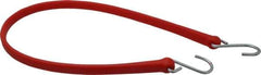 The Perfect Bungee - Heavy Duty Tie Down with S Hook - 36" OAL, Red - Apex Tool & Supply