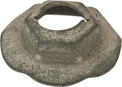 Value Collection - 5/16" Hole Diam, 7/8" OD, 1/2" Width Across Flats Washer Lock Nut - Zinc-Plated Spring Steel, For Use with Non Threaded Fasteners - Apex Tool & Supply