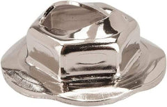 Value Collection - 6" Hole Diam, 18mm OD, 11mm Width Across Flats Washer Lock Nut - Zinc-Plated Spring Steel, For Use with Non Threaded Fasteners - Apex Tool & Supply