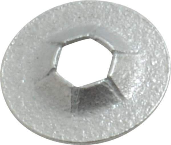 Value Collection - 3/8" OD, Spring Steel Push Nut - Zinc-Plated, 1/8" Shaft Diam - Apex Tool & Supply