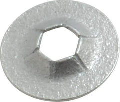 Value Collection - 3/8" OD, Spring Steel Push Nut - Zinc-Plated, 1/8" Shaft Diam - Apex Tool & Supply