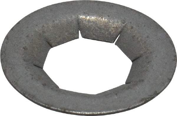 Value Collection - 5/8" OD, Spring Steel Push Nut - Zinc-Plated, 5/16" Shaft Diam - Apex Tool & Supply