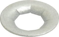 Au-Ve-Co Products - 1" OD, Spring Steel Push Nut - Zinc-Plated, 1/2" Shaft Diam - Apex Tool & Supply