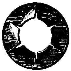 Au-Ve-Co Products - M6.3x1.00 Screw, 13mm OD, Spring Steel Push Nut - Zinc-Plated - Apex Tool & Supply