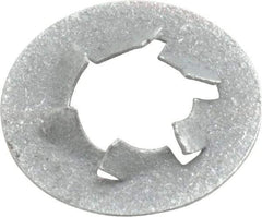 Value Collection - 3/8" Screw, 25/32" OD, Spring Steel Push Nut - Zinc-Plated - Apex Tool & Supply