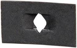 Value Collection - #8 to 32 Screw Size, 1/2" Long x 7/8" Wide, Rectangular Speed Nut - Spring Steel, Black Phosphate Finish, For Threaded Fasteners - Apex Tool & Supply