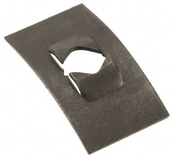 Value Collection - 1/4-20 Screw Size, 9/16" Long x 1" Wide, Rectangular Speed Nut - Spring Steel, Black Phosphate Finish, For Threaded Fasteners - Apex Tool & Supply