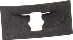 Au-Ve-Co Products - 1/4" Long x 7/16" Wide, Rectangular Speed Nut - 3/32" Hole Diam, Spring Steel, Black Phosphate Finish, For Nonthreaded Fasteners - Apex Tool & Supply