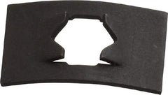 Value Collection - 3/8" Long x 5/8" Wide, Rectangular Speed Nut - 3/16" Hole Diam, Spring Steel, Black Phosphate Finish, For Nonthreaded Fasteners - Apex Tool & Supply