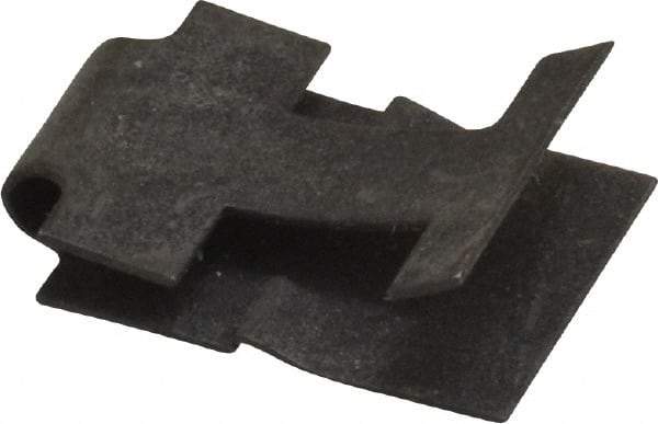 Value Collection - #14 Screw, 0.025 to 1/8" Thick, Spring Steel Standard U Nut - 3/8" Center Edge, Black Phosphate Finish - Apex Tool & Supply