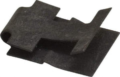 Value Collection - #14 Screw, 0.025 to 1/8" Thick, Spring Steel Standard U Nut - 3/8" Center Edge, Black Phosphate Finish - Apex Tool & Supply