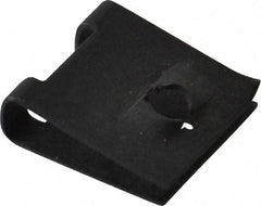 Value Collection - #8 Screw, 3/32 to 5/32" Thick, Spring Steel Standard U Nut - 1/2" Center Edge, Black Phosphate Finish - Apex Tool & Supply