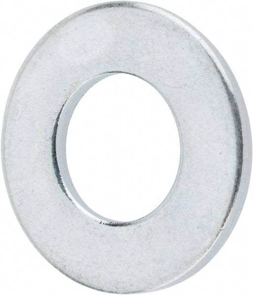 Value Collection - 5/16" Screw, Steel SAE Flat Washer - 11/32" ID x 11/16" OD, 1/16" Thick, Zinc-Plated Finish - Apex Tool & Supply