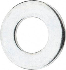 Value Collection - 9/16" Screw, Steel SAE Flat Washer - 19/32" ID x 1-3/16" OD, 3/32" Thick, Zinc-Plated Finish - Apex Tool & Supply