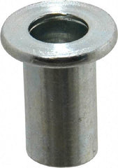 Value Collection - 3/8-16, 0.03 to 0.115" Grip, 1/2" Drill, Steel Standard Rivet Nut - Flat Head - Apex Tool & Supply