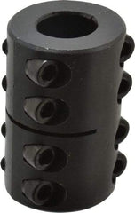 Climax Metal Products - 3/4" Inside x 1-1/2" Outside Diam, Two Piece Rigid Coupling without Keyway - 2-1/4" Long - Apex Tool & Supply