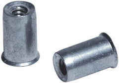 Value Collection - #10-24, 0.01 to 0.08" Grip, Steel Standard Rivet Nut - Drill Size Letter F, Expander Head - Apex Tool & Supply