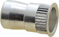 Marson - #6-32, 3/8" OAL, Thread-Sert Threaded Insert - 0.221" Hole Diam, 1/4" Head Diam, Aluminum - Apex Tool & Supply