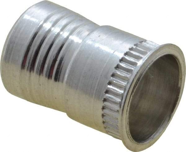 Marson - #8-32, 3/8" OAL, Thread-Sert Threaded Insert - 1/4" Hole Diam, 0.282" Head Diam, Aluminum - Apex Tool & Supply