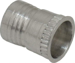 Marson - #10-32, 3/8" OAL, Thread-Sert Threaded Insert - 0.281" Hole Diam, 0.314" Head Diam, Aluminum - Apex Tool & Supply