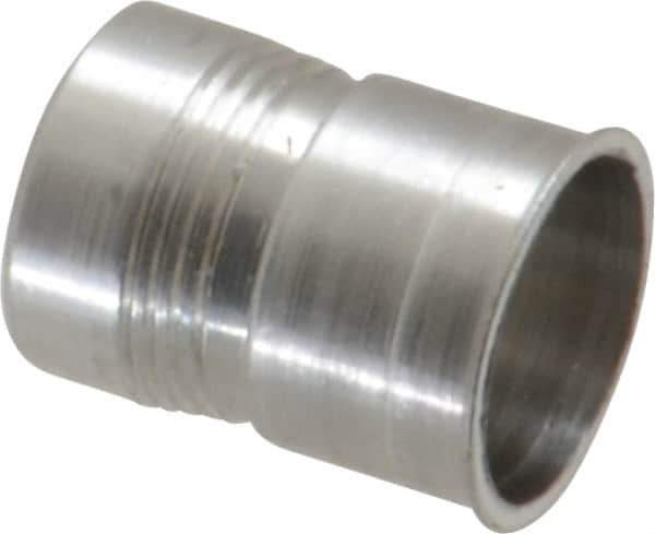 Marson - 1/4-20, 0.51" OAL, Thread-Sert Threaded Insert - 0.391" Hole Diam, 0.408" Head Diam, Aluminum - Apex Tool & Supply