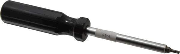 Made in USA - T15 Torx Driver - 8" OAL, Standard Handle - Apex Tool & Supply